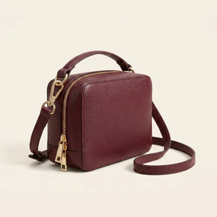 Zip-top camera bag — crossbodies manufactured by Revati Craft