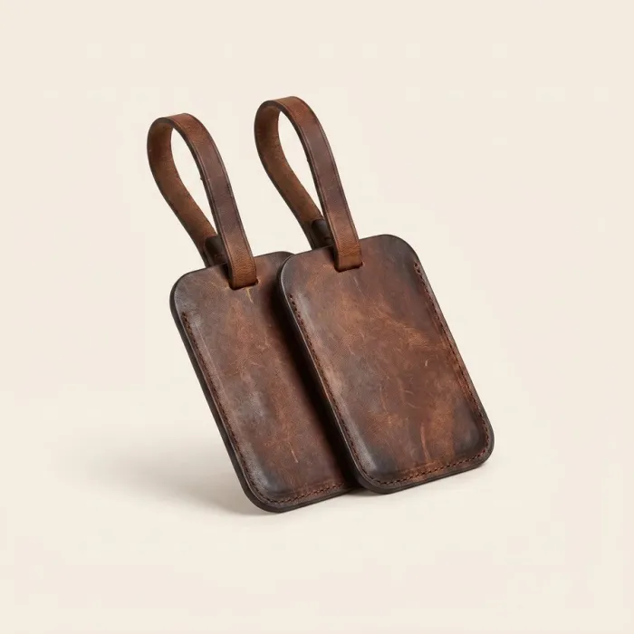 Luggage tag set of two — travel essentials manufactured by Revati Craft